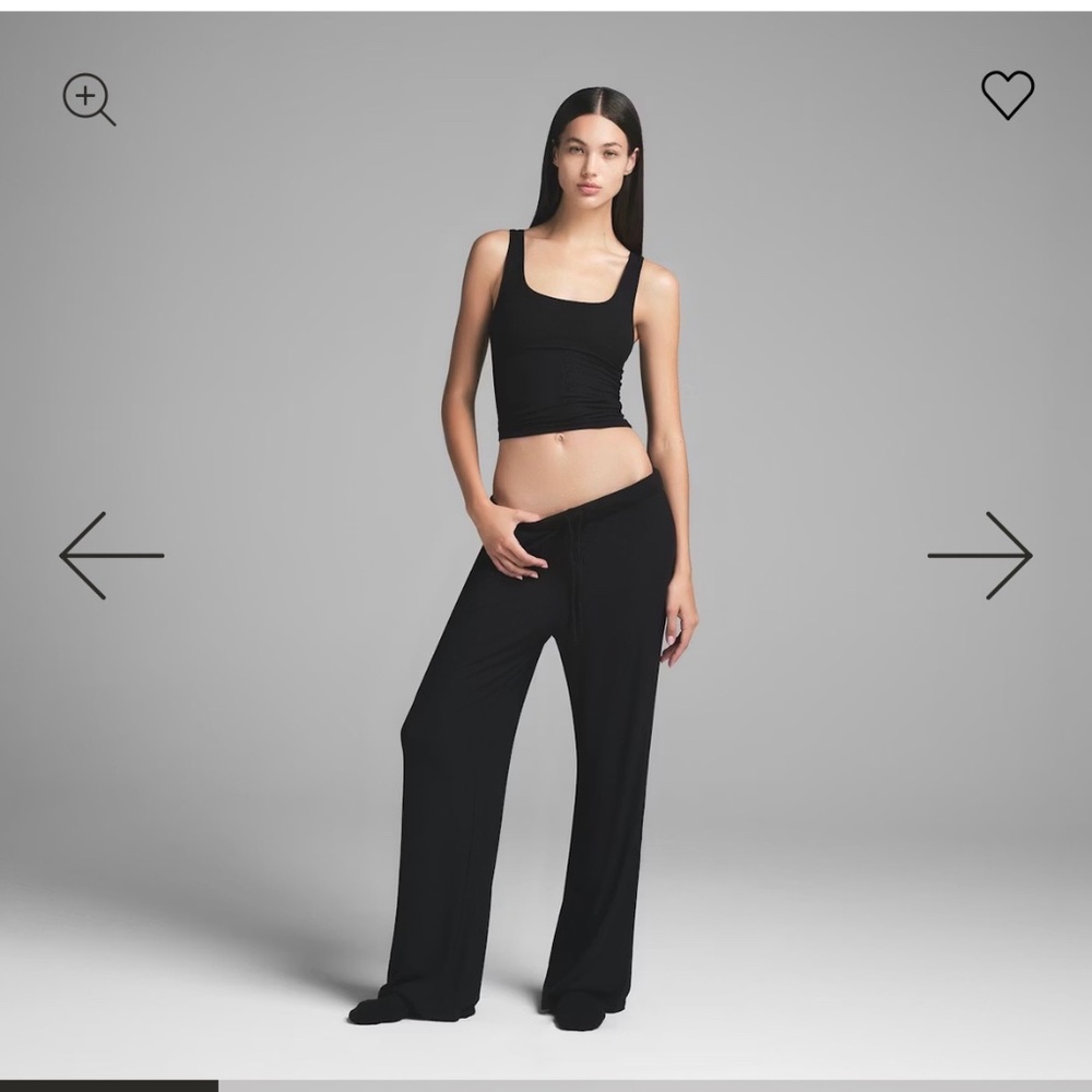 Skims Soft Lounge Loose Pant Graphite Small
